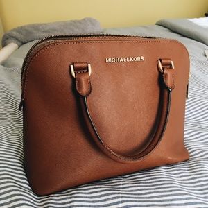 Michael Kors Dome “Cindy” Medium Satchel